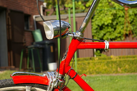 Fahrrad, Räder, zwei Radfahrzeug, Holländisch, rot, Fortbewegung, Niederlande