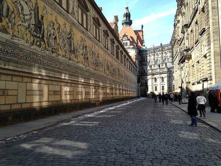 route, Dresden, Allemagne, l’Europe