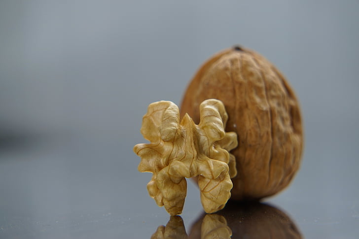 nut, nuts, dry fruit, food, nature, studio shot, wood - material