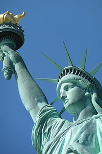 patung, Amerika Serikat, patung liberty, Amerika, Monumen, New york