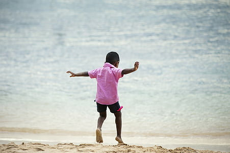 действие, плаж, Момче, дете, крайбрежие, наслада, Dom