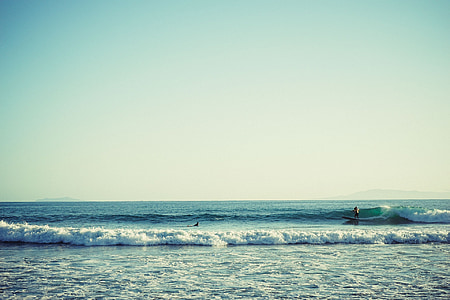 oceano, surf, ondas, Costa, mar, praia, Verão