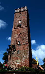 Lighthouse, Beacon, gamle fyrtårn, Borkum, daymark, Fragt, Tower