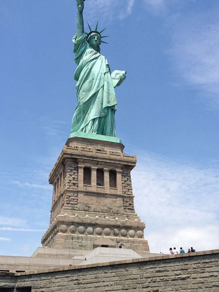 άγαλμα της ελευθερίας, άγαλμα, ελευθερία, Αμερική, αξιοθέατο, αρχιτεκτονική, NYC