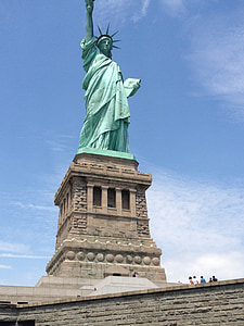 Szabadság-szobor, szobor, szabadság, Amerikai, látványosságok, építészet, NYC