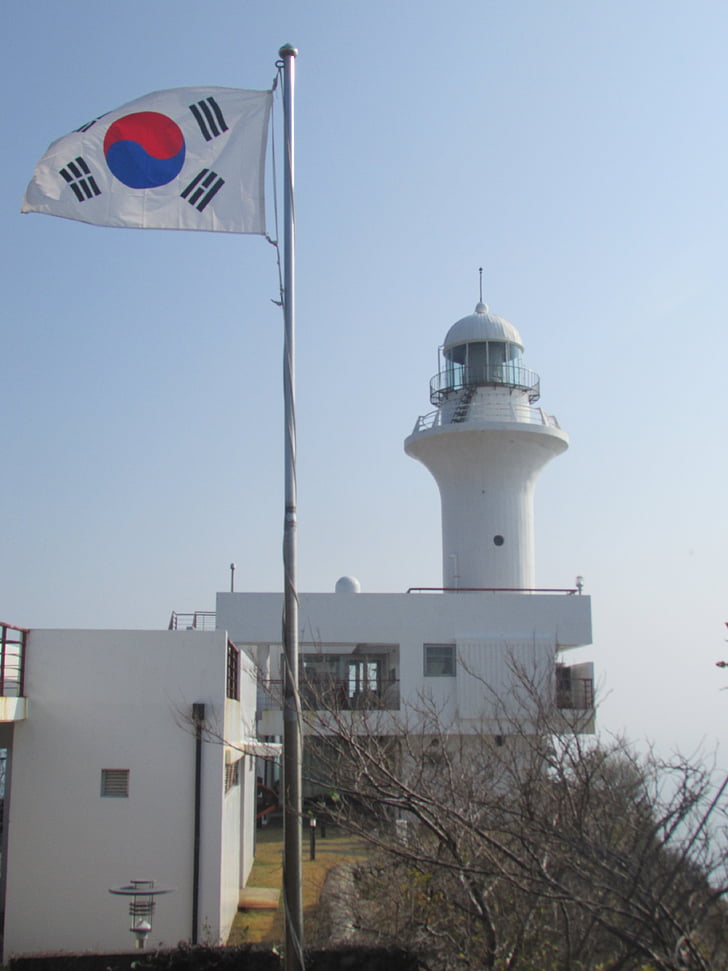 petit global, phare, petit phare bleu, Julia roberts, couvrir le centre du chenal, Corée, Incheon