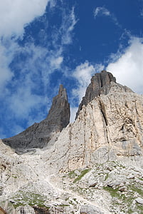 Hora, hory, Dolomity, Itálie, pěší turistika, Treking, Vajolet