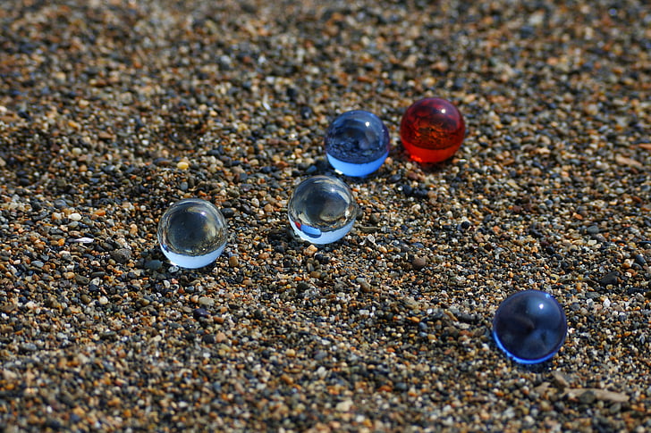 natural, landscape, beach, sand, glass, marble, glass beads