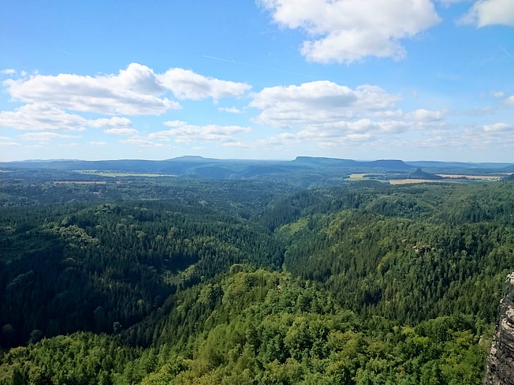 Češka Švicarska, Češka-Saska Švicarska, planine, putovanja, zelena, krajolik, priroda