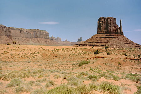 Monument valley, Piaskowiec, Buttes, Arizona, Pustynia, krajobraz, Ameryka