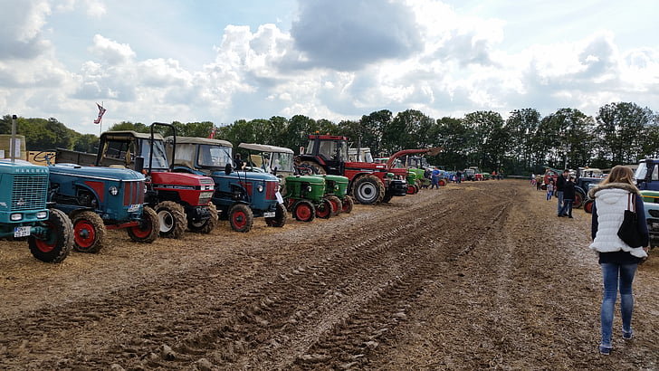 traktorok, traktor, Trek megfelelnek, járművek, traktor eleget, kiállítás, mezőgazdaság