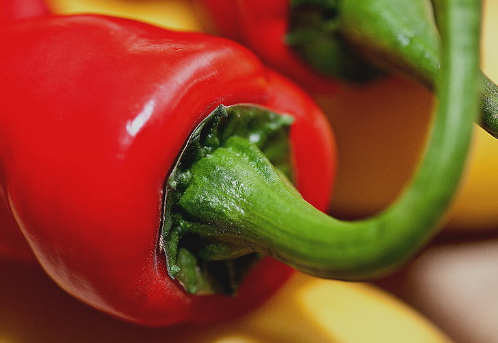 paprika, fruit, de binnenkant van de peppers, de korrel van paprika, rood, rode peper, niet-scherpsmakende pepers