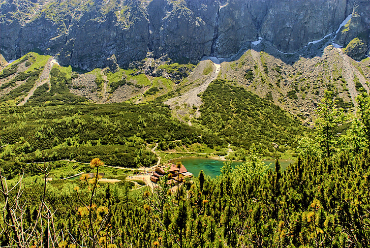 Татры, Словакия, пейзаж, вид сверху, горы, вид, Природа