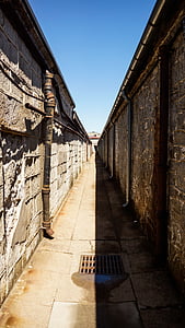 alley, street, shadow, light, noon, old