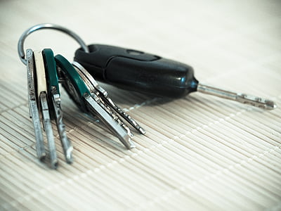 kulcs, autós kulcsok, kulcstartó, fém, ajtó kulcs, szimbólumok, ház kulcsok