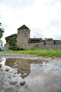 Liechtenstein, byen, bygninger, slottet