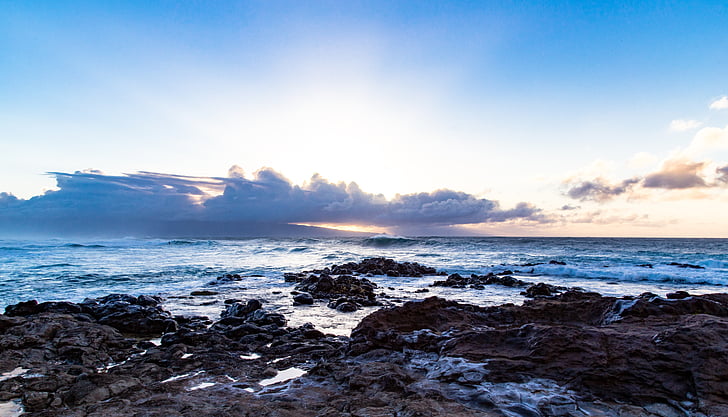 beach, cloud, dawn, dusk, evening, island, landscape