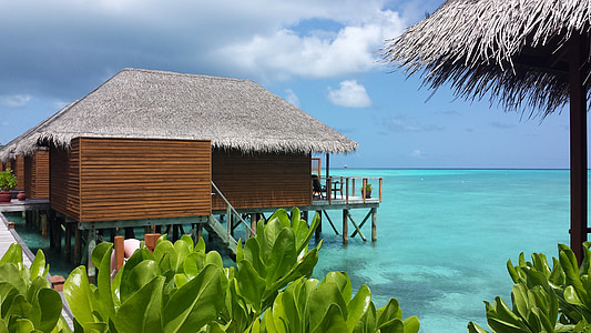 vacances, Maldives, Villa