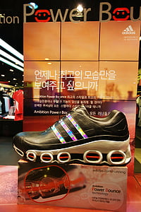 Ayakkabı, Ayakkabı, siyah, pencereleri gösterme, Seul
