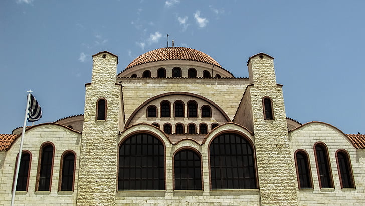 Cyprus, dromolaxia, kerk, het platform, orthodoxe, religie