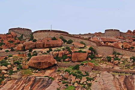 Bellary, fort, historische, Gebäude, historische Gebäude, Architektur, Karnataka