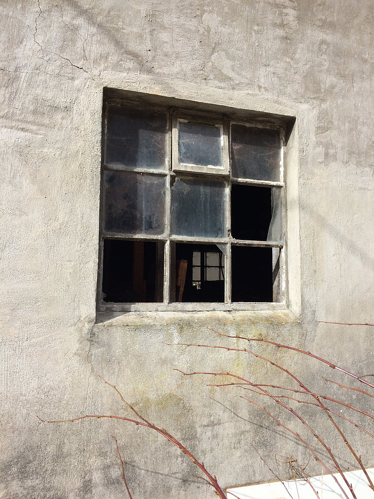 aliments, Hordaland, sunnhordland, finestra, vell, arquitectura, abandonat