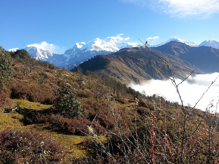 naturen, Nepal skönhet, äventyr, Mountain
