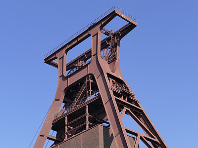 Bill, Zollverein, jíst, těžní věž, uhlík, Ruhr muzeum, Zeche zollverein