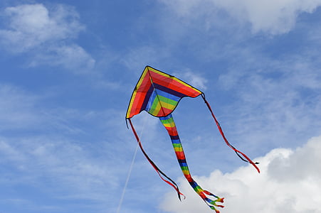 kite, blue, sky