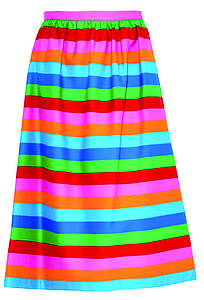 nederdel, stribet, regnbuens farver, Smuk, tøj, mode