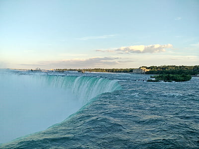 Niagara falls, Buffalo, USA, vodopád, západ slnka