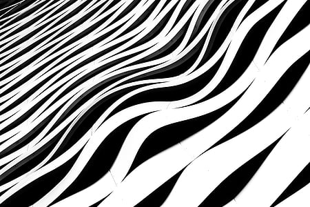 abstract, art, black, white, black and white, striped, pattern