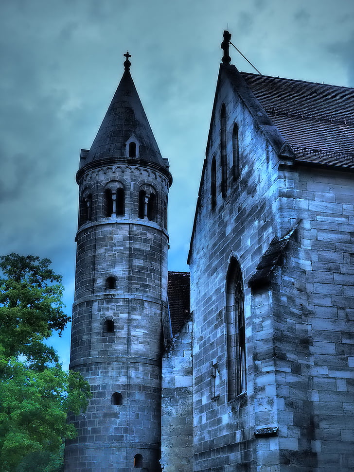 hjemsøgt slot, Castle, Tower, romantisk, kloster af lorch, kloster, Lorch