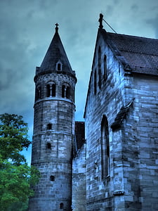 castelo assombrado, Castelo, Torre, romântico, Mosteiro de lorch, Mosteiro, Lorch