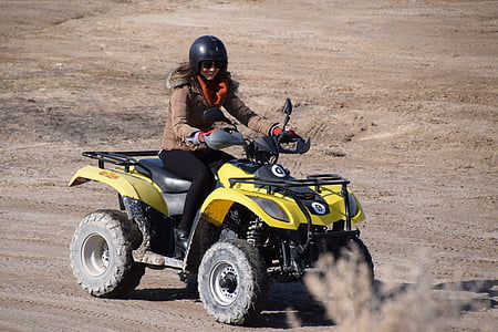 ATV, woestijn rijden, vuil, avontuur, Motor, rijden, motorfiets
