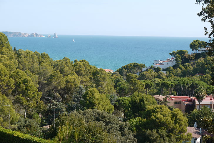 Outlook, natur, landskab, havet, horisonten, Spanien