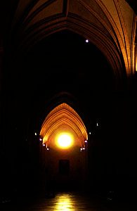 Catedral, Palencia, arcadas, sombra, arquitectura, arte, luz
