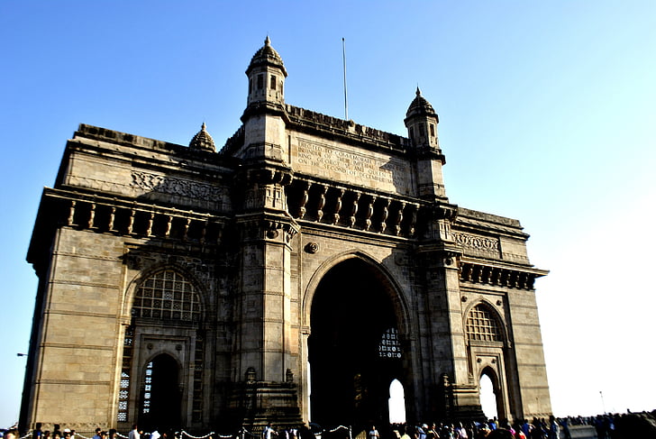 gateway of india, mumbai, gate, architecture, monument, india, gateway