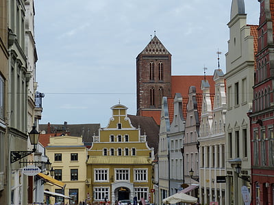 Wismar, Mecklenburg, Historiquement, vieille ville, Église, Église de Nicolai, steeple