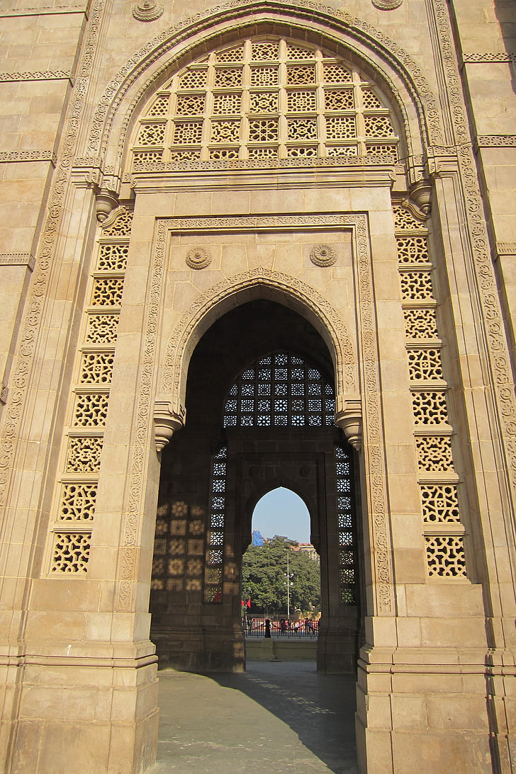 Gateway för Indien, monumentet, Gateway, struktur, sten, landmärke, berömda