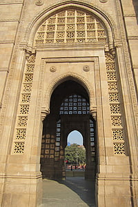 Gateway of india, emlékmű, átjáró, szerkezete, kő, Landmark, híres