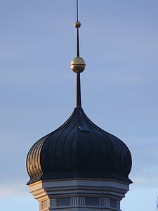 crkveni toranj, kupolom, Lukovičasta glava, toranj, kule, luk kormilo, Crkva