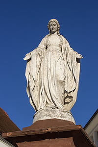 maria, mother of god, figure, christianity, christian, faith, sculpture
