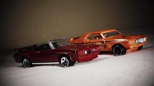 Pontiac, GTO, Odlitek, miniaturní, Maquette, kola, automobily