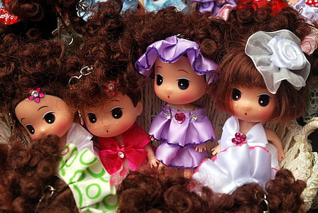 boneka, boneka, mainan, bayi, manusia, gambar, dekorasi