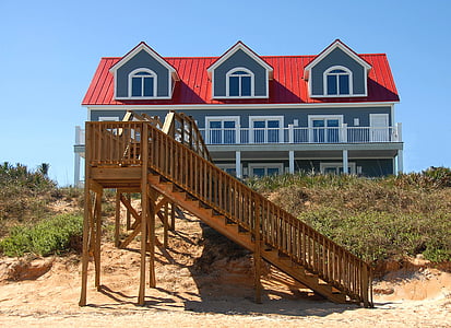 plaža sprednji, hiša, domov, Lastnost, nove, gradbeništvo, za prodajo