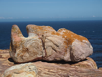 rock, stone, sea, boulders, landscape, rocks, water
