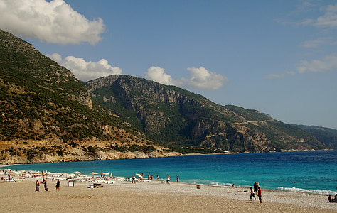 Turquia, Marmaris, platja, platja de sorra, Mar, vacances, Badia