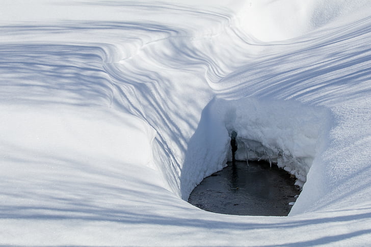 Χειμώνας, χιόνι, σε Hemavan, κρύο, εξωτερική, λευκό, Σουηδία