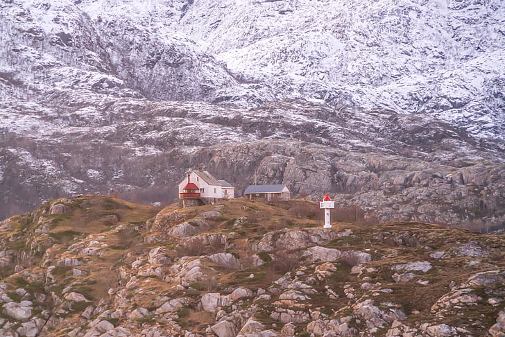 Nórsko, pobrežie, Mountain, Architektúra, Škandinávia, Príroda, Príroda